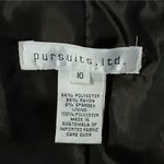 Pursuits, Ltd. Womens Skirt Suit Size 10 Brown Plaid Blazer Office Career Church Photo 3