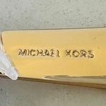 Michael Kors Jet Set Vanilla Acorn Leather Small Zip Around Card Case Wallet Photo 3