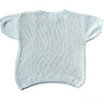 Vintage Victoria Jones Silk And Angora Floral Crochet Knit Sweater Size XL Photo 2