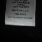 Neiman Marcus  8 Black Wool Cashmere Pea Coat Jacket Photo 5