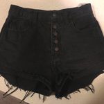 Hollister Black High Waisted Jeans Short Size 24 Photo 0