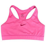 Nike dri fit racer back sports bra M bright pink red logo running workout gym Photo 0