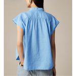 J.Crew NWT New Capitaine Shirt Baird McNutt Irish Linen Pale Cerulean Blue Photo 5