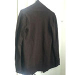 Kenar  Womens Long Slee Open Wrap Cardigan Sweater Italian Merino Wool Brown Sz S Photo 2