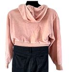 Flirtitude NWOT Juniors Light Pink Velour Zip-Up Hoodie Sweatshirt Size Large Photo 2