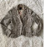 The Limited Vintage Tweed Blazer Womens Size 6 Beige Brown Black Career Jacket Photo 4