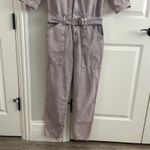 Ba&sh Frida Denim Jumpsuit Faded Purple Wash Medium Photo 4