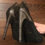 ALDO  Gold and black suede high-heel shoes Photo 3