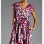 Free People  Rose Garden High Low Dress in Violet Combo Size XS Photo 1