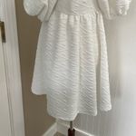 Free People Violet Puff Sleeve Tie Back Babydoll Mini Dress in White Size M (?) Photo 9