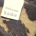 SheIn Shorts Womens Medium Leopard Animal Print Paper Bag Elastic Waist Belted Photo 4