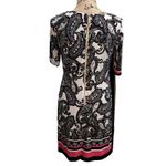 Eliza J Eliza J Paisley Print Sheath Dress Pink Trim Career Party Size 6P Photo 2