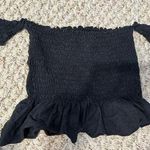 Truly Madly Deeply UO  black off the shoulder crop top S Photo 0