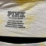 ZARA Victoria's Secret PINK Yellow Tie Dye Short Sleeve T-Shirt Size Small Photo 3