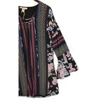 Ella Moon Dress Big Bell Sleeves Multicolor Paisley Size XL Boho Goth Artsy NWT Black Photo 11