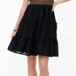 J.Crew Smocked Tiered Mini Sleeveless Dress Size Large Boho Neutral 100% Cotton Photo 0