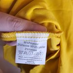 Grace Karin  Mustard Yellow Large Bow Tie Front Blouse Photo 7