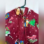 No Boundaries  Drawstring Hooded Fleece Christmas Cats Naughty Nice Sz XS 0-2 NWT Photo 2