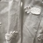 Farm Rio White Gathered Sleeved And Beaded Tassel Tie Front Top Photo 5