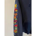 Disney Walt World Park Embroidered Graphic Hoodie Sweatshirt Navy Blue Medium Photo 4