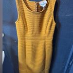 Tabitha Mustard Yellow Midi Dress Sleeveless Crew Neck Size 10 Photo 0