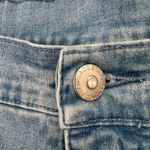 Acezung heavily embroidered boho straight leg hi rise jeans light wash size 10 Blue Photo 8