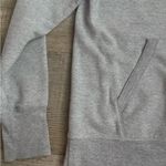 Champion  Light Gray Hoodie with Pink Logo Photo 2