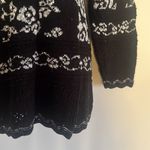 AR Knitwear sparkle rosés sweater/ tunic Black Size 20W Photo 4