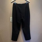 ZARA Women’s Cropped Trousers Slacks Pants Size Large NotchBack Black Photo 4