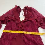 For Love & Lemons NWT Daphne Mini Dress Bordeaux, S Photo 5