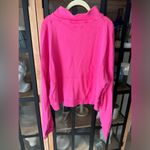 Bandier  x Sincerely Jules Holly Half Zip Sweatshirt pullover neon barbie crop Photo 4