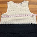 Joie  white & black tiered eyelet dress M Photo 8