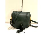 NWT Chloé Hudson Tassel Leather Crossbody Bag Intense Green Women's Small Photo 1