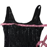 NAEEM KHAN Black Sequin Embellished Beaded Formal Dress XS S Photo 4