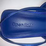 Nordstrom Open Edit Women's Blue Rhinestone Slingback Heeled Mules Size 8 Photo 1