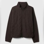 GapFit by True Black Mock Neck Woven Quilted Jacket | Size: XL Photo 0