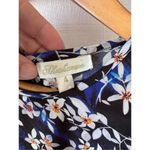 Shoshanna Silk Abstract Print Dress in Blue and Black Size 4 Photo 2