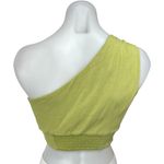 Free People Carmen Green One Shoulder Sleeveless Cami Camisole Tank Crop Top S Photo 2