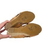 Nurture Anitaa Wedge Heel Size 8 Strappy Leather Sandal Espadrille Brown Tan Photo 6