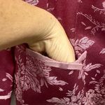 Susan Graver  Embroidered Brocade Pink Bow Floral 3 Button Blazer Jacket Womens S Photo 7