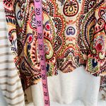 Democracy  - Bohemian Multicolor Patterned Top Sleeve drop neckline Photo 4