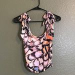 Free People  Avenue Ruched Bow Strap Tank Top Small Photo 4
