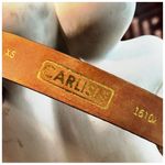 Carlisle  Women’s Textured Belt. Brown, Tan, White Photo 7