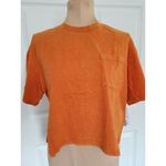 BP . Crop Washed Pocket T-Shirt Rust Amber Short Sleeve Crew Neck  Women's Sz XS Photo 1