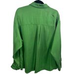 Le lis NWT ‎ Button Down Long Sleeve Blouse Top Kelly Green L Photo 1