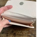 Hanae Mori Faux Leather Purse Wallet Butterfly‎ Shell Pink Travel Bag Paris Photo 4