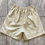 Avec Les Filles  Cream Perforated Faux Leather Shorts High Waist S Photo 2