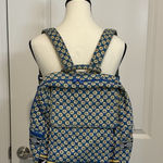 Vera Bradley  Riviera Blue/Yellow‎ Floral Pattern Back Pack Photo 0