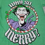 DC Comics Batman T-Shirt Size Large Tall The Joker Graphic Tee Holiday Christmas Graphic Print T-Shirt Unisex T-Shirt Photo 2