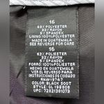 George Black Midi Skirt Closure Zipper In Back Fully Lined Liner Has Rip Sz 16 Photo 5